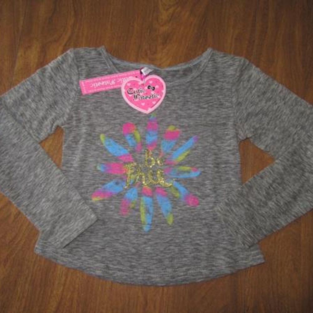 Cutie Patootie 4/5 Top Be Free Feathers Shirt NWT